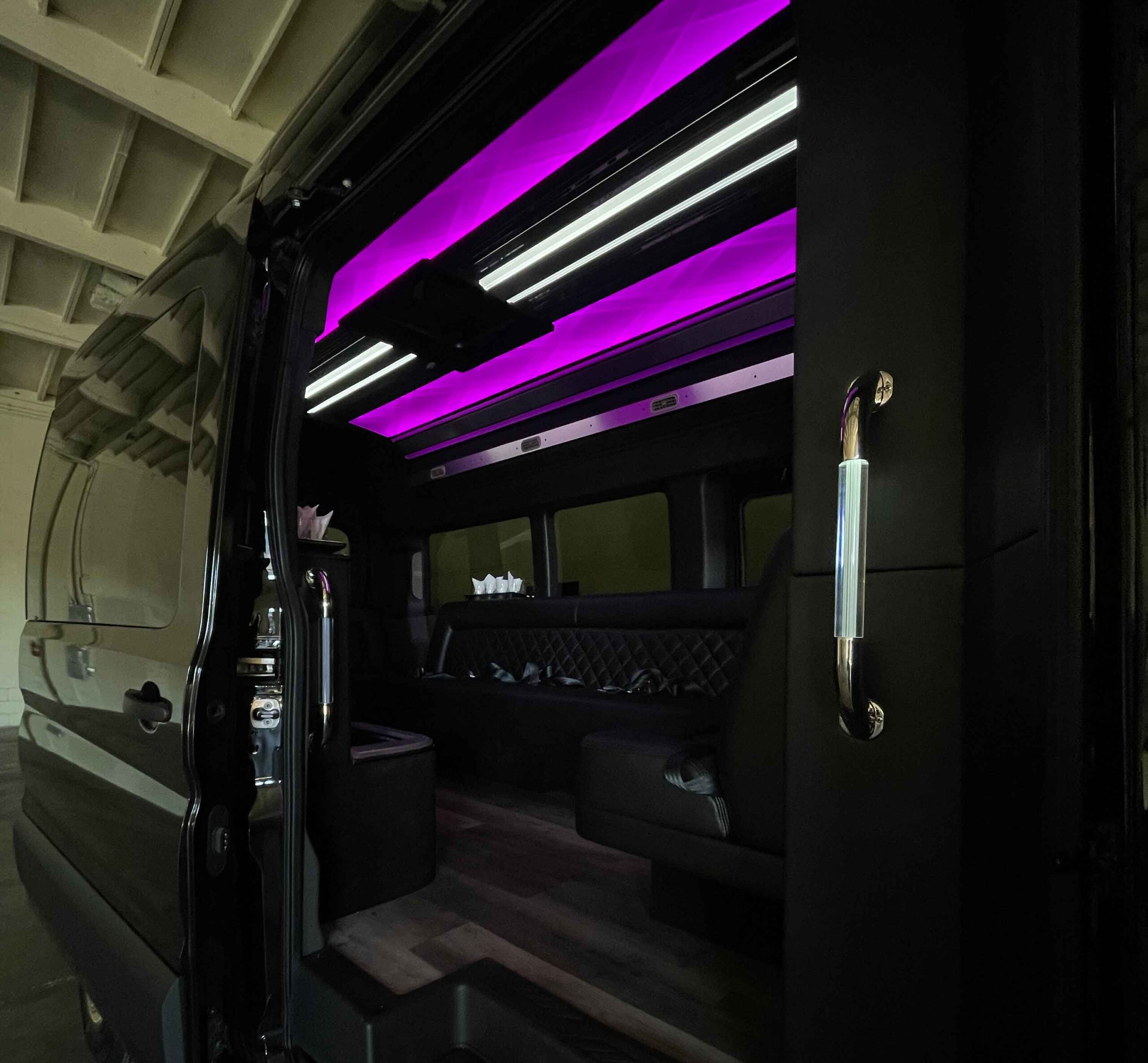 Limo-Interior Yuba City Wedding Limo